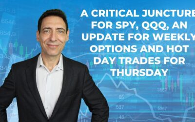 A Critical Juncture for SPY, QQQ, an Update for Weekly Options and Hot Day Trades for Thursday 
