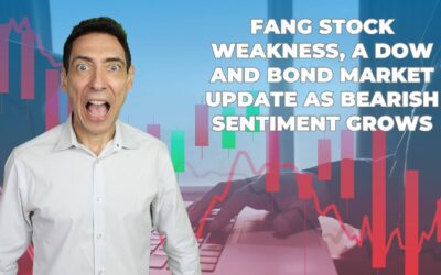 FANG Stock Weakness and a Dow, Bond Market Update as Bearish Sentiment Grows